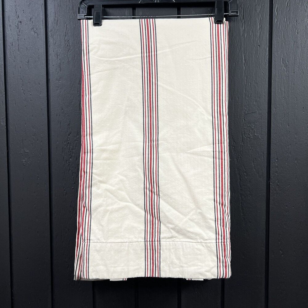 Pottery Barn Americana Stripe Curtain Two Panels 96” X 50” Cotton